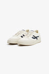 ELAN PIPPA LEATHER TRAINER ECRU/NAVY