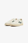 ELAN PIPPA LEATHER TRAINER ECRU/JASPER