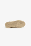 ELAN PIPPA LEATHER TRAINER ECRU/JASPER