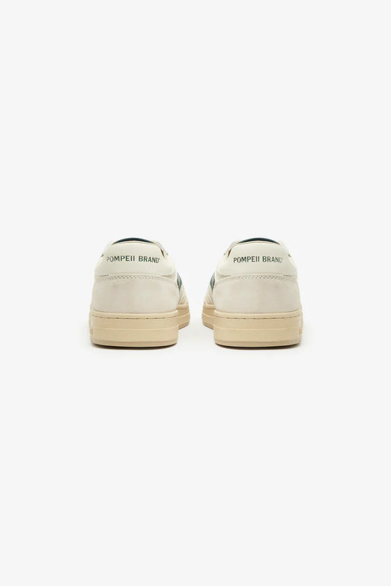 ELAN PIPPA LEATHER TRAINER ECRU/JASPER