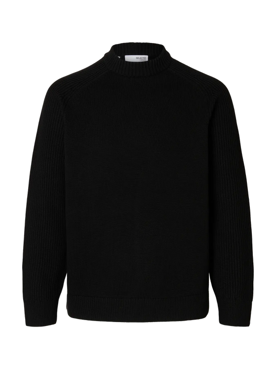 DERECK MOCK NECK BLACK
