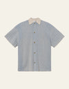 EASTON KNITTED SHIRT DENIM / IVORY