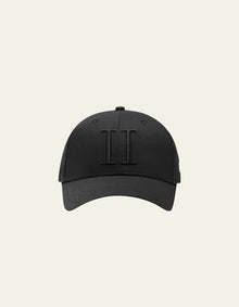  BASEBALL CAP BLACK SUEDE TONAL