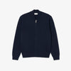 KNITTED BOMBER JACKET NAVY BLUE (166)