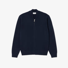  KNITTED BOMBER JACKET NAVY BLUE (166)