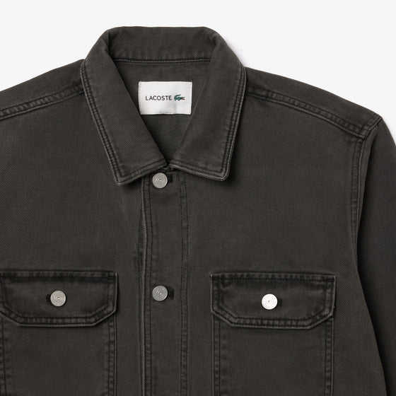 CH3468 DENIM OVERSHIRT WASHED BLACK (I8W)