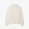 POLO COLLAR RIBBED SWEATSHIRT ECRU (XJF)