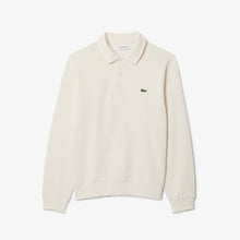  POLO COLLAR RIBBED SWEATSHIRT ECRU (XJF)