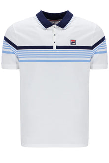  FRANCIS STRIPE POLO WHITE / VISTA