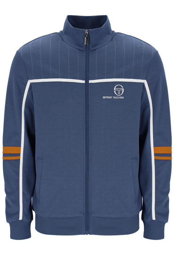 FRANKIE STITCH DETAIL TRACK TOP VINTAGE INDIGO / PUMPKIN SPICE (186)