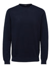 BERG CREW KNIT NAVY BLAZER