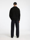 DRY LS KNIT RLX 1/2 ZIP BLACK
