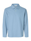 AIDEN LS POLO DUSTY BLUE