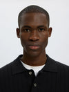 TORINO RIB LS POLO BLACK