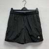 CRINKLE NYLON MID LENGTH SWIM SHORTS BLACK 0819 (BEH)