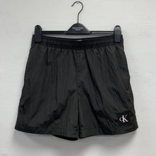  CRINKLE NYLON MID LENGTH SWIM SHORTS BLACK 0819 (BEH)