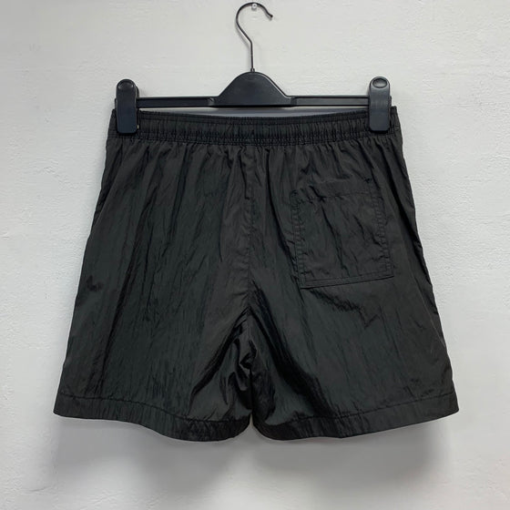 CRINKLE NYLON MID LENGTH SWIM SHORTS BLACK 0819 (BEH)