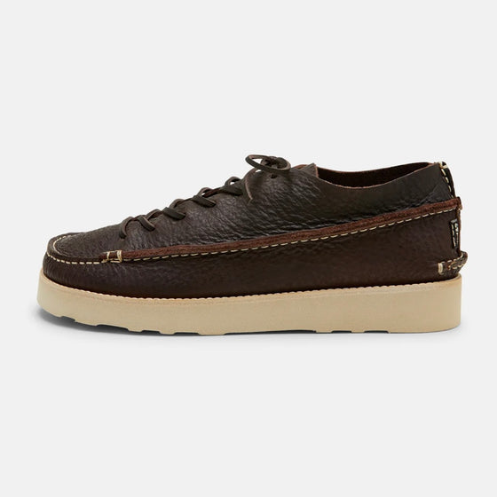 FINN 3 EVA SOLE OSTRICH LEATHER SHOE DARK BROWN