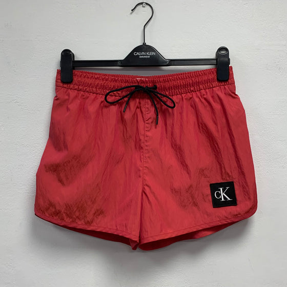 CRINKLE NYLON ‘RUNNER’ SWIM SHORTS PINK FLASH 0820 (XI1)