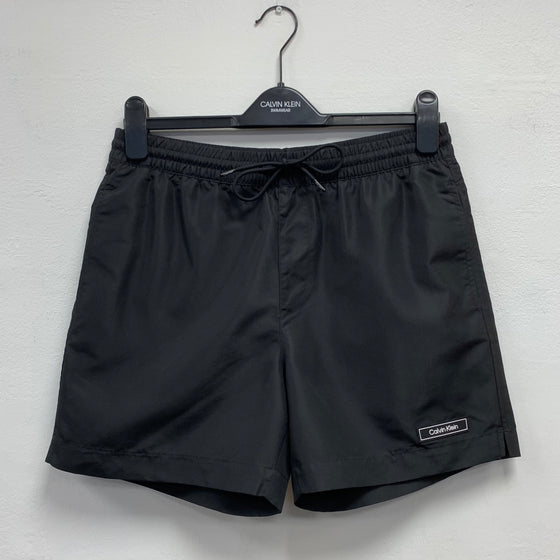 MID LENGTH DRAWSTRING SWIM SHORTS BLACK 0812 (BEH)