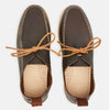 LAWSON CREPE SOLE TUMBLED LEATHER MOCCASIN DARK BROWN