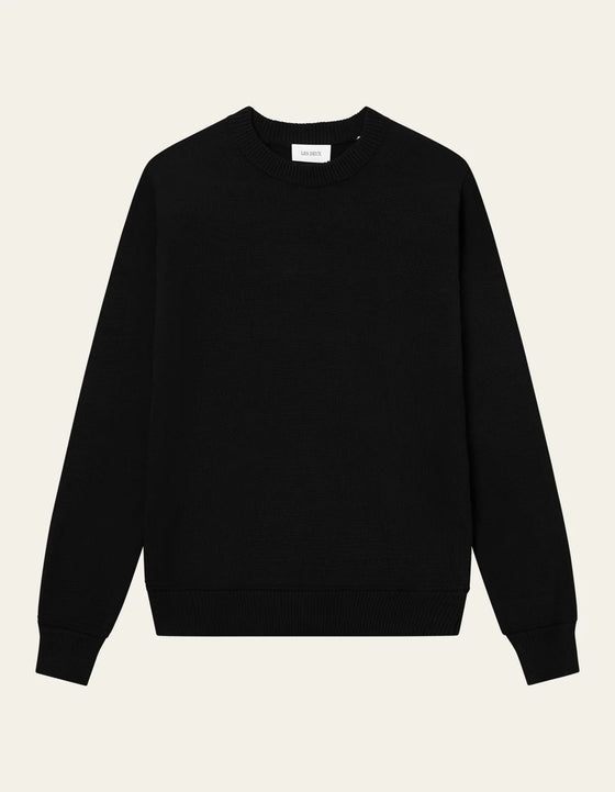 GARY COTTON CREW KNIT BLACK