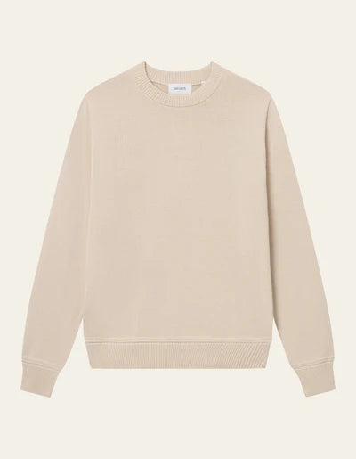 GARY COTTON CREW KNIT IVORY