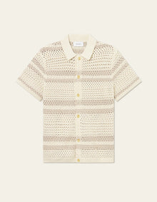  GIANNI KNIT SHIRT IVORY