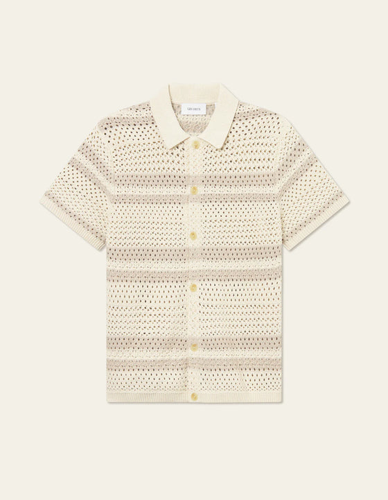 GIANNI KNIT SHIRT IVORY