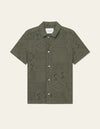 HECTOR LACE SS SHIRT OLIVE NIGHT