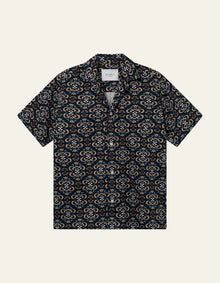  HENDRIX AOP SHIRT NAVY / SAND