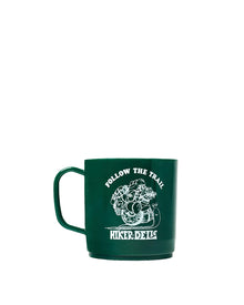  FOLLOW THE TRAIL MUG DARK GREEN