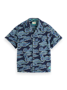  WAVE SHIRT SS BLUE