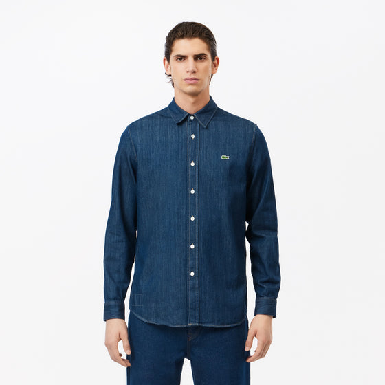 ORGANIC COTTON DARK WASH DENIM SHIRT (QJH)