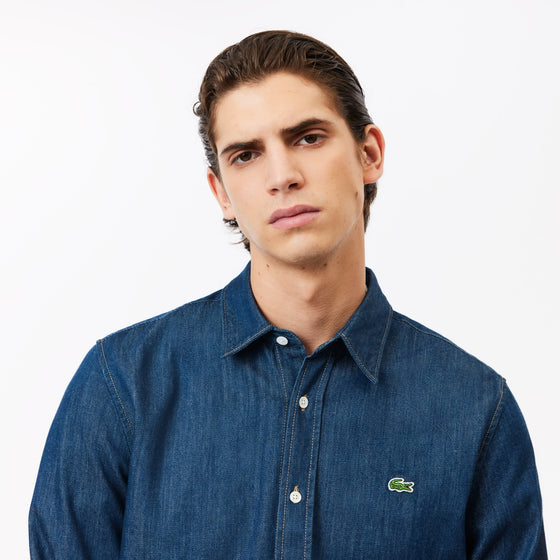 ORGANIC COTTON DARK WASH DENIM SHIRT (QJH)