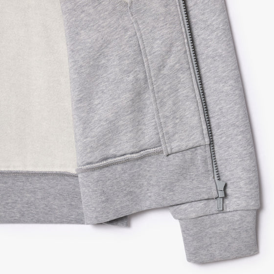 SH9622 ZIP THROUGH SWEAT SILVER CHINE (CCA)