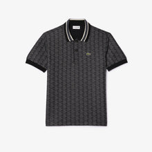  DH1417 CLASSIC FIT MONOGRAM JACQUARD POLO SHIRT BLACK (4PC)