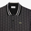 DH1417 CLASSIC FIT MONOGRAM JACQUARD POLO SHIRT BLACK (4PC)