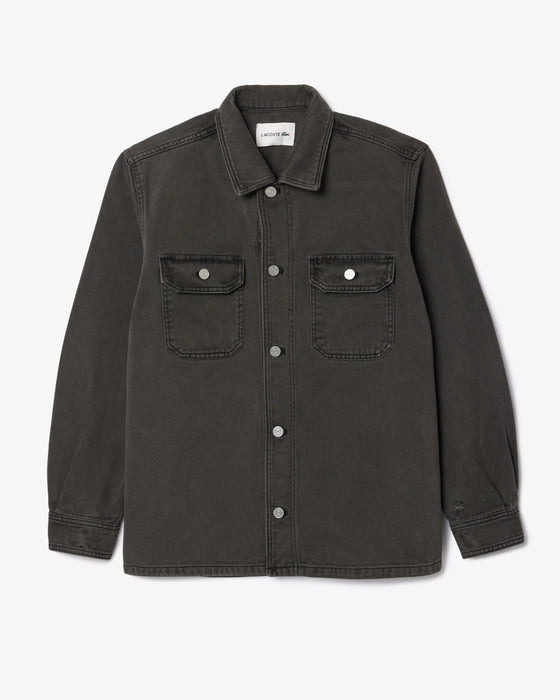 CH3468 DENIM OVERSHIRT WASHED BLACK (I8W)
