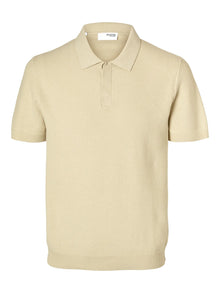  DARIO SS KNIT POLO PUTTY