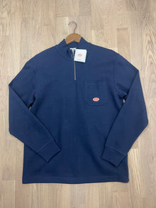  79519 CHEST POCKET 1/4 ZIP SWEATSHIRT DEEP MARINE NAVY