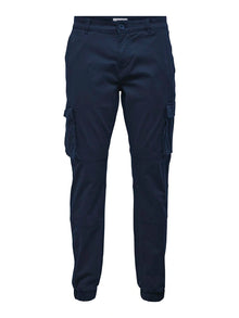 STAGE STRETCH FIT CUFFED CARGO PANT DRESS BLUES NAVY