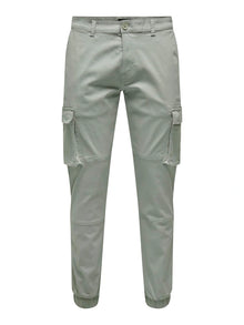  STAGE STRETCH FIT CUFFED CARGO PANT WROUGHT IRON GREY