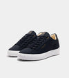 ZUMA GOMMA LEATHER TRAINER NAVY