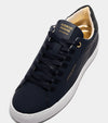 ZUMA GOMMA LEATHER TRAINER NAVY