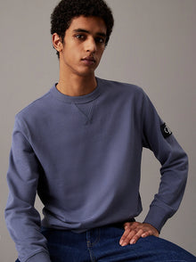  BADGE SLEEVE CREW NECK SWEAT GRISAILLE (PCP)