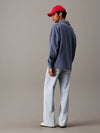 COTTON TERRY LS POLO GRISAILLE (PCP)