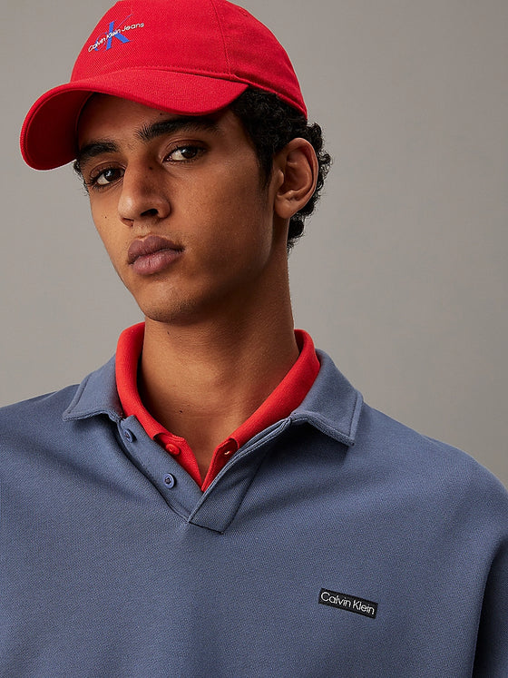 COTTON TERRY LS POLO GRISAILLE (PCP)