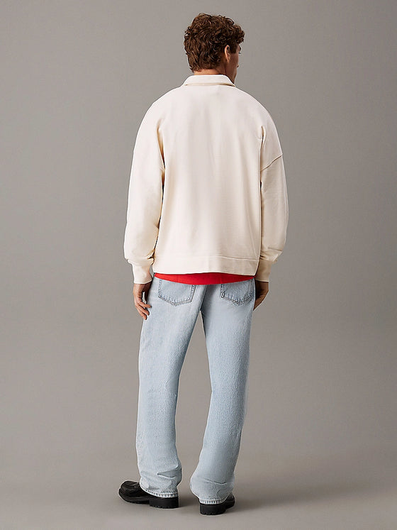 COTTON TERRY LS POLO TOFU (YAS)