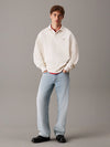 COTTON TERRY LS POLO TOFU (YAS)